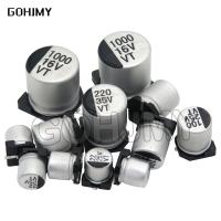 10PCS SMD Electrolytic capacitor aluminum 6.3V 10V 16V 25V 35V 50V 1UF 2.2UF 4.7UF 10UF 100UF 47UF 220UF 330UF 470UF 680UF new Electrical Circuitry Pa