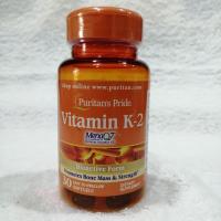 Vitamin K-2 (MenaQ7®) 100 mcg 30 Softgels ( Puritans Pride®) วิตามินเคทู K2