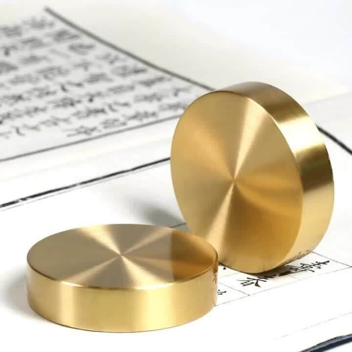 ss Paperweights Chinese Style Round Gift Paper Weight Brush Pen