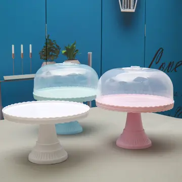 Glass Cake Stand & Dome 25cm , Solavia Glassware Kitchen Accessory