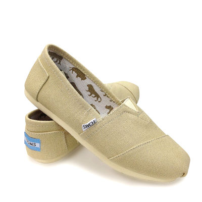 TOMS_ รองเท้าลำลองผู้หญิง แบบสลิปออน (Slip on) รุ่น Classic Ash Canvas รองเท้าลิขสิทธิ์แท้