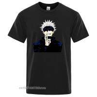 Jujutsu Kaisen Anime Satoru Gojou Print T-Shirt Men Sports Round Neck T Shirt Soft Clothes Casual S-Xxxl Mens T-Shirts