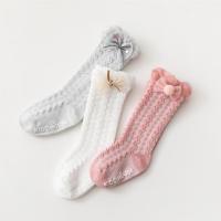 0-5Y 3 Pairsset Baby Spring&amp;Summer Thin Mesh Socks Kawaii Soft Stockings Childrens Cotton Socks With Bow For Boys&amp;Girls