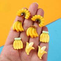 【hot】∏ 10pcs Kawaii Diy Banana Flatback Miniatures Accessories Scrapbooking Embellishments