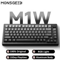 New Monsgeek M1W wireless mechanical keyboard RGB heat exchange aluminum alloy body game custom gradient