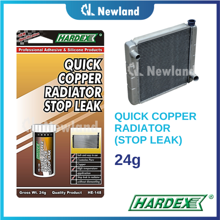 Hardex Radiator Stop Leak / Penampal Tangki Air Bocor / Quick Copper Radiator Leak Stop (24g) HE