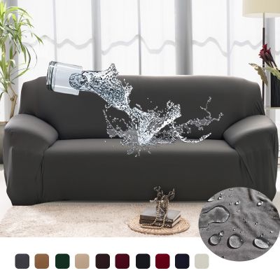 ☏○ 1/2/3/4 Seats sofa Couch Cover Waterproof Elastic Corner Sofa Covers L Shaped Sofa Slip Cover Protector Bench Cover thin fabric