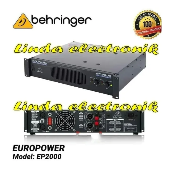 Power Behringer EP2000 Amplifier EuroPower EP 2000 Original Lazada