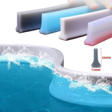 1-3M Bathroom Water Stopper Silicone Retaining Strip Water Shower Dam Flood  Barrier Dry And Wet Separation Blocker