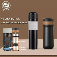 Original portable French coffee pot thermal insulation travel mug stainless steel plastic thermal insulation icafilas