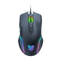 ARVOL เกมเดสก์ท็อปที่ทนทานพร้อมไฟ RGB 6400 DPI สำหรับเมาส์แบบออปติคัลเมาส์เล่นเกมเด็กผู้หญิงแล็ปท็อป PC เมาส์เกม PC เมาส์เมาส์แบบมีสาย