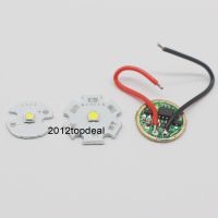 【No-profit】 Shop n sale CREE 10W XPL XP-L V5 V6 Led Emitter แสงสีขาวไดโอดชิป16มม.20มม.อลูมิเนียม PCB + อินพุต16MM 3.7V LED Driver