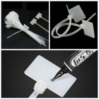 50/100pcs Zip Ties Write Wire Power Cable Label Mark Tag Nylon Self-Locking Tie Network Cable Marker Cord Wire Strap Zip