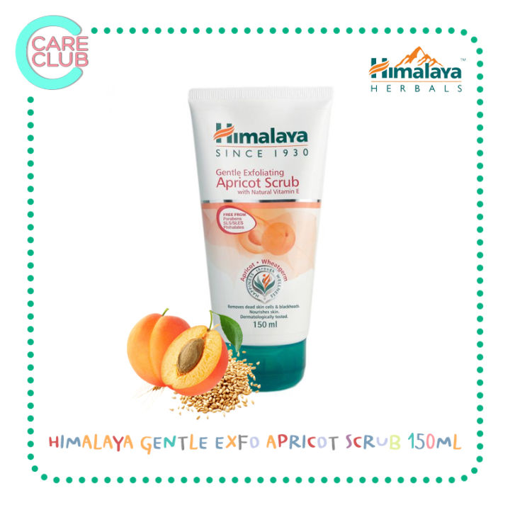 himalaya-herbals-gentle-exfoliating-apricot-scrub-150-ml-สครับล้างหน้า-แอปปริคอท-150-มล