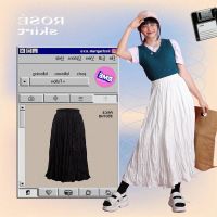 COD DSFGRETGRYTWE kome.girls กรอกโค้ดลด 45.- ?꒰JUNKOME45꒱กระโปรงยาว รุ่น ROSÉ Skirt