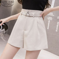 Fashion High Waist Girls A-line Elegant Wide Leg Shorts 2021 Summer New Arrival Korean Style Shorts Caual Ladies Shorts 8644 50