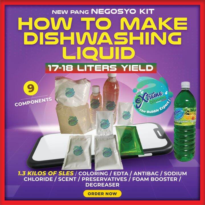 Regular DIY Dishwashing Liquid Kit 9 Components (8 Kits Maximum Checkout ONLY!!) Lazada PH