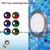 12V LED Smart Tuya IP68 Swimming Pool Light 18W 25W 35W Mobile APP control Pool Party Decoration Stainless Steel RGB Submersible