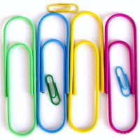 MIX Color Paper Clips Student Stationery Large Metal Clip CUTE Office Accessories BOOKMARK 12Pcs/lot 100MM