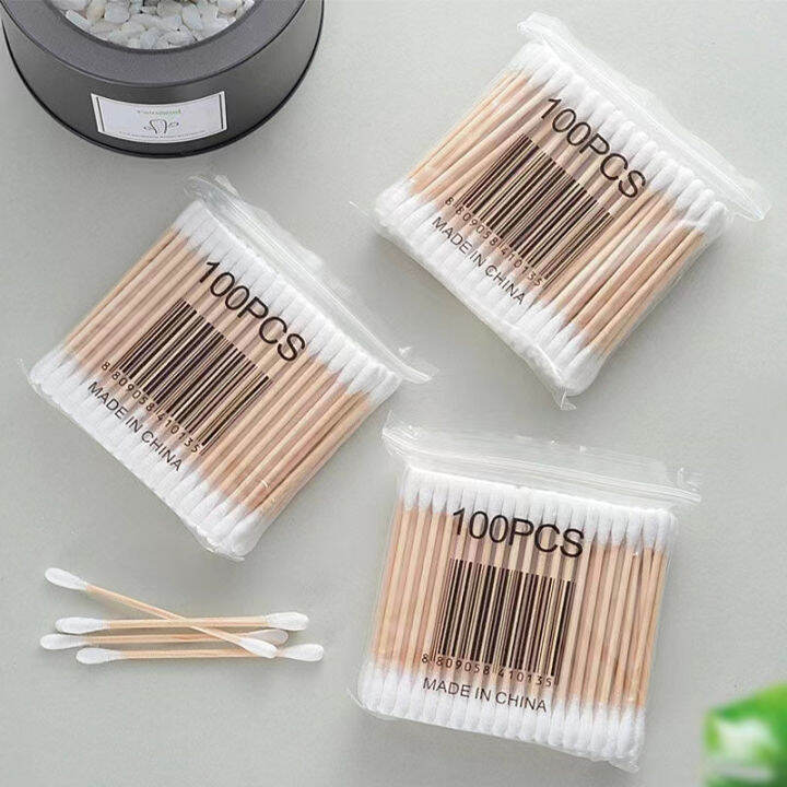 สำลีปั่นหู คอตตอนบัด สำลีก้าน Cotton Buds Cotton Swabs 2หัว ใช้ปั่นหู