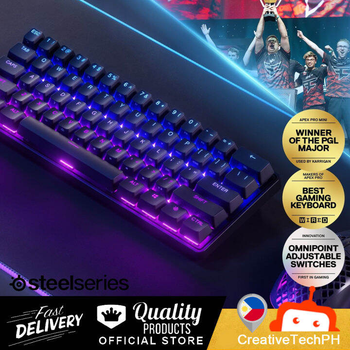 STEELSERIES APEX PRO MINI WL 64842 PROFESSIONAL GAMING KEYBOARD