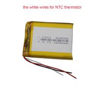 3.7V 1600mAh 5.92Wh Polymer Li LiPo Battery 604050 NTC Thermistor 3 Wires  For GPS Camera Video Player Bluetooth Speaker DashCam LED Strip Lighting