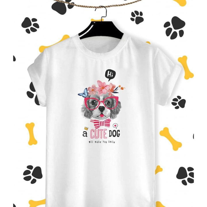 เสื้อยืดลาย-น้องหมา-a-cute-dog