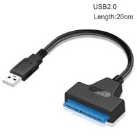 【☑Fast Delivery☑】 fangyili สายเคเบิลอะแดปเตอร์ Sata เป็น Usb Sata 3 6Gbps สำหรับหน่วยความจำภายนอก Ssd Hdd 2.5นิ้วฮาร์ดไดรฟ์สายเคเบิล Iii Sata 22 Pin