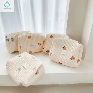 Korean Bear Mom Bag Organizer Print Embroidery Mommy Bag Zipper Newborn  Baby Diaper Bag Nappy Pouch Travel Stroller Storage Bags