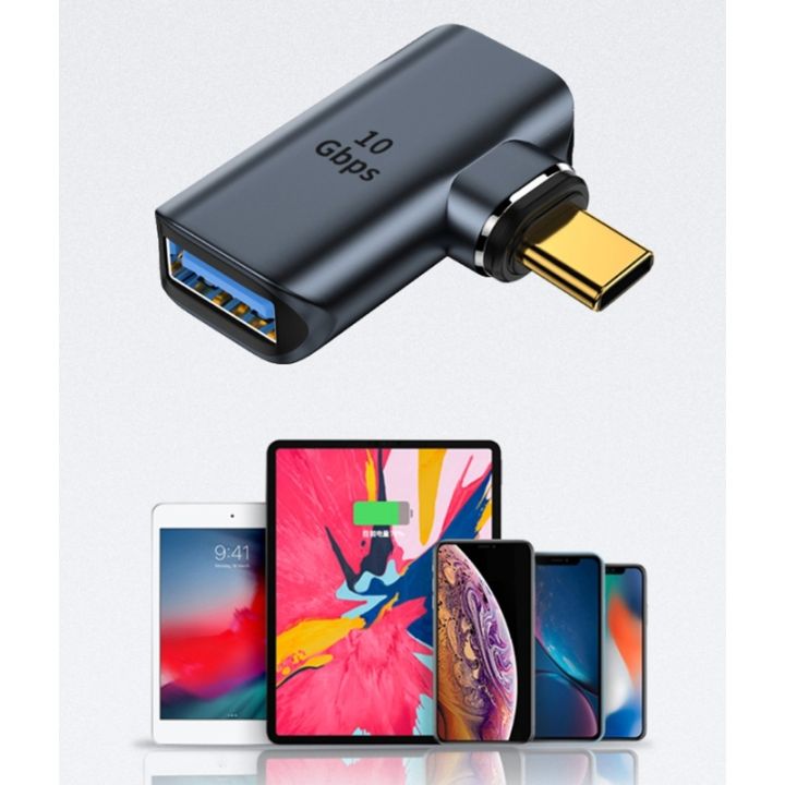 usb-c-ตัวผู้เป็นตัว-usb-3-0ตัวเมียอะแดปเตอร์แม่เหล็กตัวแปลงแม่เหล็กชนิด-c-ตัวแปลงแม่เหล็กมุมฉากขั้วต่อ-usb-c