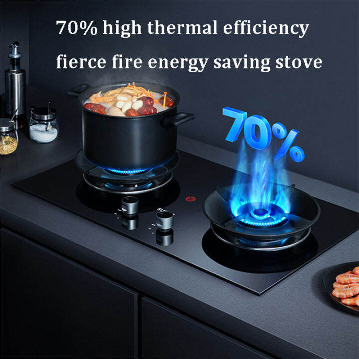 Household Gas Stove Doublestove Gas Burner Cooktop Embedded Liquefied