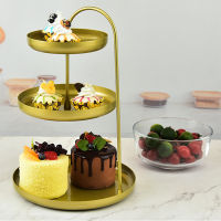 ชั้นวางเค้กผลไม้ ถาดกลม Fruit cake display stand ชั้นวางเค้ก ชั้นวางผลไม้ ชั้นวางอเนกประสงค์ 2-3 ชั้น ✅พร้อมส่ง