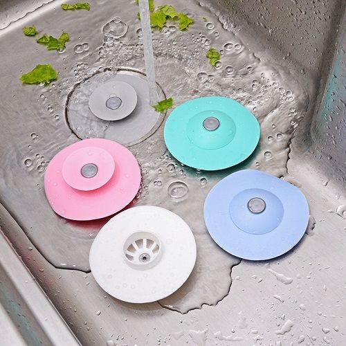 1pc Sink Drain Plug Hair Catcher Strainer, Bathroom Kitchen Floor