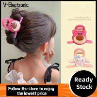 V-ELECTRONIC 4Pcs ไม่ทำร้ายเส้นผม คว้าคลิปหนีบ มูลค่าสูงมาก เครื่องมือหางม้าที่มีประโยชน์ อุปกรณ์เสริมผม น่ารักน่ารักๆ เจ้าหญิงสำหรับเด็ก คลิปหนีบผม สาวๆ