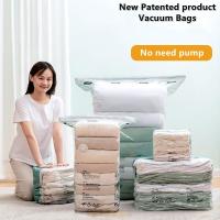 Air Vacuum Bag Without Air Pump for Storing Blankets and Clothes Compression Empty Bags Travel Saving Space Vacuum Storage Bag