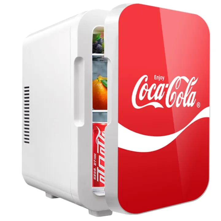 Coca-Cola (Coca-Cola) 8L Mini Car Small Refrigerator Household Dual-Use ...