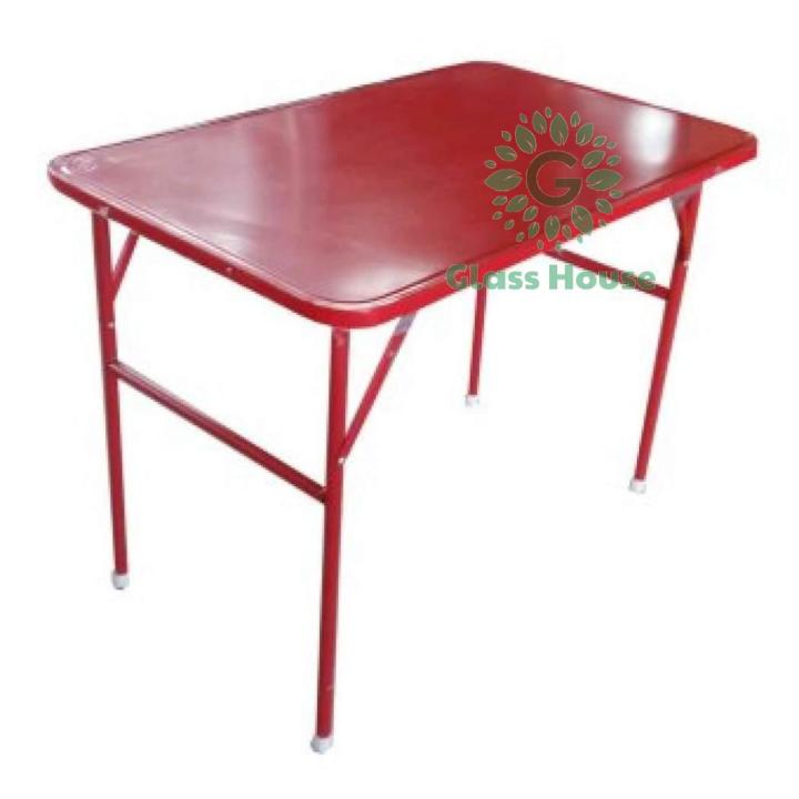 2ตัว-โต๊ะขาสวิง-โต๊ะพับ-โต๊ะพับหน้าเหล็ก-โต๊ะเอนกประสงค์-โต๊ะพับขายของ-โต๊ะสนาม-3ฟุต-4ฟุต-gh99