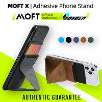 Moft xที่วางโทรศัพท์แม่เหล็กแบบพกพาบางเฉียบพร้อมช่องเสียบการ์ดโทรศัพท์ยืน (รับประกันคุณภาพของแท้ 100%)/ผู้ถือบัตรพับเก็บได้ถอดออกได้หลายสี