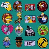 【Fashion house]โฮเมอร์ Bart Lisa เคลือบ Pins เข็มกลัดการจัดเก็บภาษีอะนิเมะทีวีซีรีส์ป้ายปกผู้ชายผู้หญิงแฟชั่นเครื่องประดับของขวัญประดับกระเป๋าเป้สะพายหลังปก