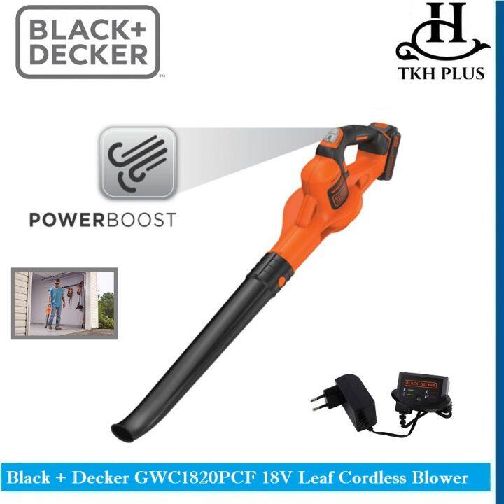 BLACK & DECKER GWC1820PCF-B1 18V Power Boost Blower With 1pc Battery - Free  ship