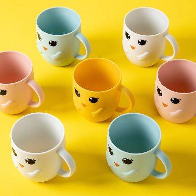 Bathroom Tumblers Plastic Mouthwash Cup Coffee Tea Water Mug Home Travel Solid Color Toothbrush Holder Cup Drinkware Tools