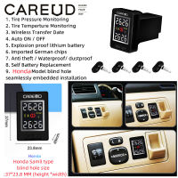 CAREUD U912-NF + ภายใน TPMS รถยนต์ TPMS ระบบตรวจสอบความดันลมยางสำหรับรถยนต์สำหรับ Honda Blindhole Groove ความต้องการขนาด 37 * 23.8 มม. (H * W) รุ่นขนาดเล็ก