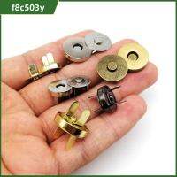 F8C503Y 10 Sets ไม่จำเป็นต้องเย็บ กระเป๋าหัวเข็มขัด ตัวล็อคปิด การดูดซับอัตโนมัติ ปุ่มกระเป๋า โลหะสำหรับตกแต่ง กระเป๋าเงินสตรี สแนปแม่เหล็ก กระเป๋าถือกระเป๋าหนังสะพายไหล่