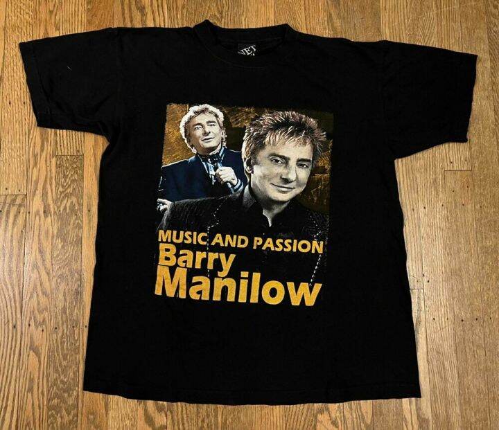 Plus Size Vtg Barry Manilow Music Passion Tour T-Shirt L 2000S Bootleg ...