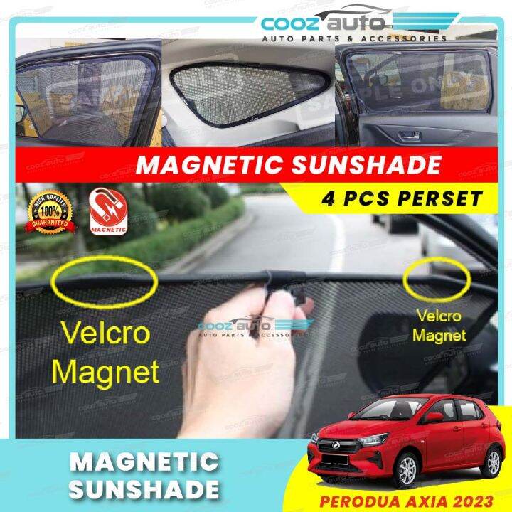 Perodua Axia New 2023 Magnetic Sun Shade Magnet Sunshade | Lazada