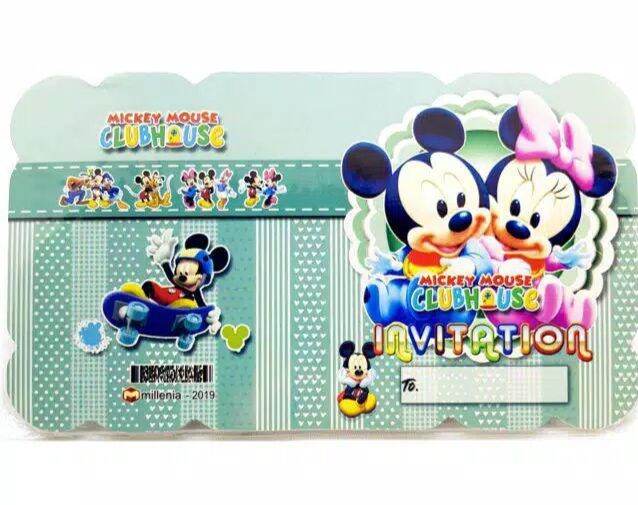 Undangan MICKEY MOUSE Ulang Tahun Anak | Lazada Indonesia