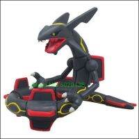 สีดำสีเขียว Rayquaza 7ซม. ขนาดใหญ่อะนิเมะการ์ตูน Pokemones Action &amp; Toy Figures Collection สำหรับเด็ก