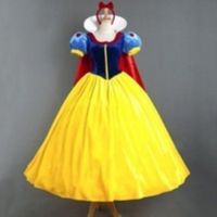 COD SDFGERTYTRRT Snow White Princess Dress Adult Halloween Costume Headwear and Cloak Includede