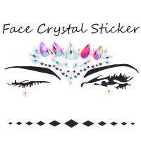 【jw】☌✌  1pcs Masquerade Rhinestone Temporary Fashion Face Stickers Tattoos for B3814