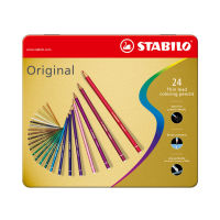 STABILO สตาบิโล Original สีไม้ กล่องเหล็ก ชุด 24 สี